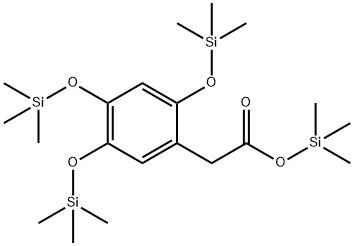 2,4,5-Tris[(trimethylsilyl)oxy]benzeneacetic acid trimethylsilyl ester 结构式