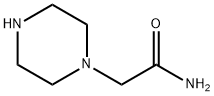 2-(ピペラジン-1-イル)アセトアミド 化学構造式