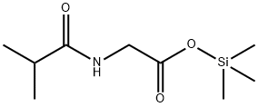 N-(2-Methyl-1-oxopropyl)glycine trimethylsilyl ester 结构式