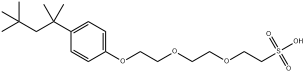 SODIUM OCTOXYNOL-2 ETHANE SULFONATE Struktur