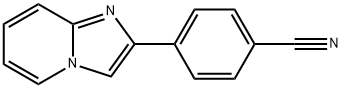 2-(4-シアノフェニル)イミダゾ[1,2-a]ピリジン 化学構造式