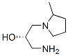 1-Pyrrolidineethanol,alpha-(aminomethyl)-2-methyl-,(alphaS)-(9CI) Structure