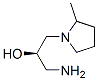 1-Pyrrolidineethanol,alpha-(aminomethyl)-2-methyl-,(alphaR)-(9CI) Structure