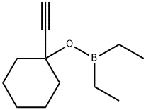 Diethyl(1-ethynylcyclohexyloxy)borane,55848-34-5,结构式
