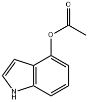 4-乙酰氧基吲哚 结构式