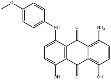 1-amino-4,5-dihydroxy-8-[(4-methoxyphenyl)amino]anthraquinone,55851-03-1,结构式