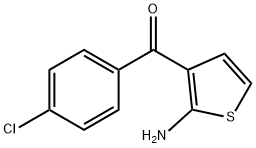 (2-AMINO-3-THIENYL)(4-CHLOROPHENYL)METHANONE Struktur