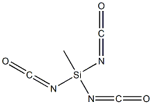 メチルシラントリイルトリスイソシアナート 化学構造式