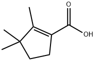 1-Cyclopentene-1-carboxylic acid, 2,3,3-trimethyl- (8CI,9CI) Structure