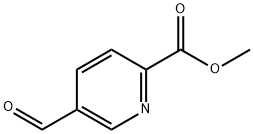 5-甲酰基吡啶-2-甲酸甲酯, 55876-91-0, 结构式