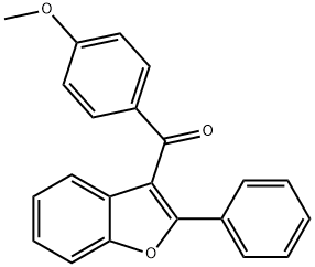 (4-METHOXYPHENYL)(2-PHENYL-3-BENZOFURANYL)METHANONE 结构式