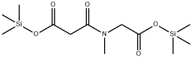 3-[Methyl[2-oxo-2-[(trimethylsilyl)oxy]ethyl]amino]-3-oxopropionic acid trimethylsilyl ester,55887-45-1,结构式