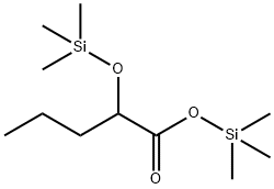 2-[(トリメチルシリル)オキシ]ペンタン酸トリメチルシリル 化学構造式