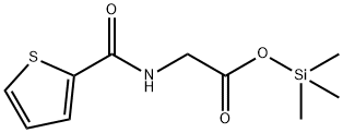 N-(2-チエニルカルボニル)グリシントリメチルシリル 化学構造式