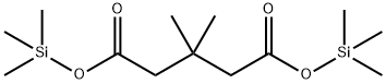 3,3-Dimethylglutaric acid bis(trimethylsilyl) ester Struktur