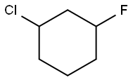 1-Chloro-3-fluorocyclohexane Structure