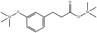 3-[(トリメチルシリル)オキシ]ベンゼンプロピオン酸トリメチルシリル 化学構造式