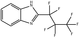 2-(ヘプタフルオロプロピル)ベンズイミダゾール 化学構造式