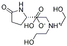 5-oxo-DL-proline, compound with 2,2',2''-nitrilotriethanol (1:1) Struktur