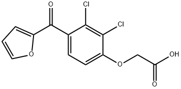 2,3-Dichloro-4-(2-furoyl)phenoxyacetic acid 结构式