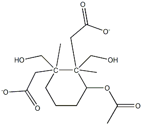 3-Acetyloxy-1,2-dimethyl-1,2-cyclohexanedimethanol diacetate,55905-48-1,结构式