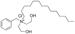 Ammonium, benzylbis(2-hydroxyethyl)tetradecyl-, chloride 结构式