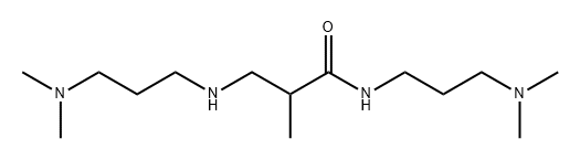 N-[3-(dimethylamino)propyl]-3-[[3-(dimethylamino)propyl]amino]-2-methylpropionamide 结构式