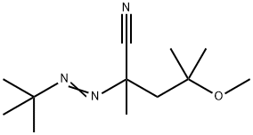 2-[(1,1-dimethylethyl)azo]-4-methoxy-2,4-dimethylvaleronitrile 结构式