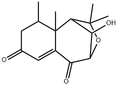 1,8,9,9a-Tetrahydro-10-hydroxy-2,2,9,9a-tetramethyl-1,4-methano-3-benzoxepine-5,7(2H,4H)-dione 结构式