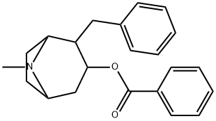 2-ベンジルトロパン-3-オールベンゾアート 化学構造式
