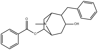 8-Azabicyclo[3.2.1]octane-3,6-diol, 8-methyl-2-(phenylmethyl)-, 6-benz oate|