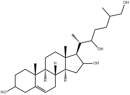 Cholest-5-ene-3,16,22,26-tetrol,55925-28-5,结构式