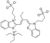 55929-55-0 3-(3-SULFOPROPYL)-2-(2-(3-(3-SULFOPROPYL)-2(3H)-BENZOTHIAZOLYLIDENE)-METHYL)-1-BUTENYL)-BENZOTHIAZOLIUM HYDROXIDE, INNER SALT,TRIETHYLAMINE SALT