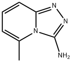 3-アミノ-5-メチル-1,2,4-トリアゾロ[4,3-a]ピリジン 化学構造式