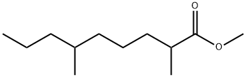 2,6-ジメチルノナン酸メチル 化学構造式