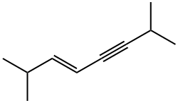 (E)-2,7-ジメチル-3-オクテン-5-イン 化学構造式