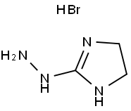 2-イミダゾリジノンヒドラゾン·臭化水素酸塩 化学構造式