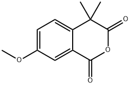 7-甲氧基-4,4-二甲基-1,3-异苯并吡喃二酮, 55974-25-9, 结构式