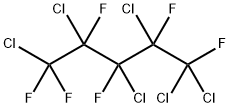 1,1,2,3,4,5-ヘキサクロロ-1,2,3,4,5,5-ヘキサフルオロペンタン 化学構造式