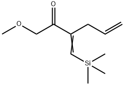 5-Hexen-2-one, 1-methoxy-3-[(trimethylsilyl)methylene]- Struktur