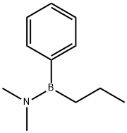 プロピル(ジメチルアミノ)フェニルボラン 化学構造式