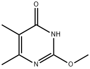 5,6-Dimethyl-4-hydroxy-2-methoxypyrimidine Struktur