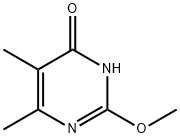 5,6-Dimethyl-4-hydroxy-2-methoxypyrimidine 化学構造式