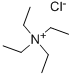 テトラエチルアンモニウムクロリド 化学構造式