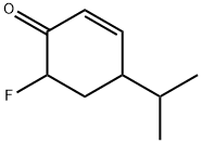 2-Cyclohexen-1-one,  6-fluoro-4-(1-methylethyl)-,56003-63-5,结构式