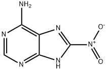 1H-Purin-6-amine,  8-nitro-  (9CI) Structure