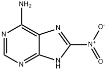 1H-Purin-6-amine,  8-nitro-  (9CI) 化学構造式