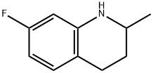 Quinoline, 7-fluoro-1,2,3,4-tetrahydro-2-methyl- (9CI) 化学構造式