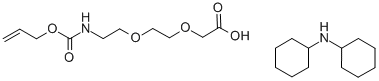 8-(Allyloxycarbonyl-amino)-3,6-dioxaoctanoic acid dicyclohexylamine, Aloc-Ado*DCHA, Aloc-AEEA*DCHA 化学構造式