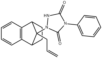 4-Phenyl-1-[1,2,3,4-tetrahydro-9-(2-propenyl)-1,4-methanonaphthalen-9-yl]-1,2,4-triazolidine-3,5-dione,56009-18-8,结构式
